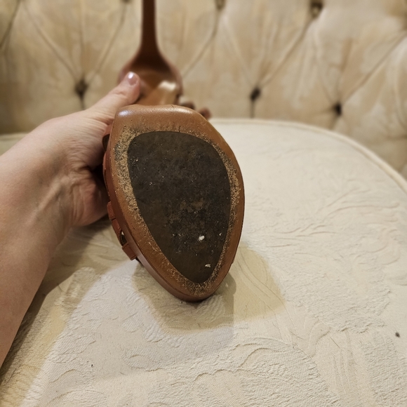 Genuine leather Alia Strappy High heel shoes On a platform - Picture 4 of 16